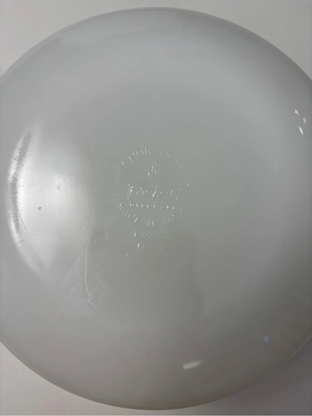 Vintage Fire-King Anchor Hocking Milk Glass Casserole Dish with Handles